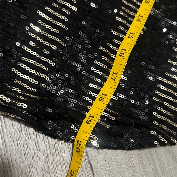 Black Sequin festival Women's Top - Picture 3 of 5